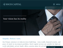 Tablet Screenshot of hochcapital.com